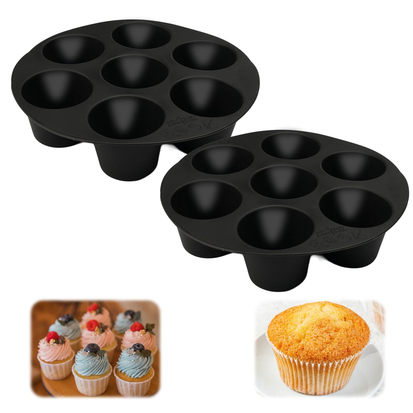 Reusable Silicone Muffin Mold for Airfryer